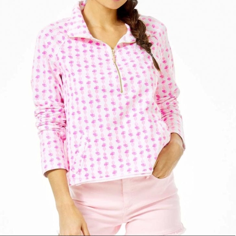 Lilly Pulitzer 🍍Ronan cropped pullover size XS